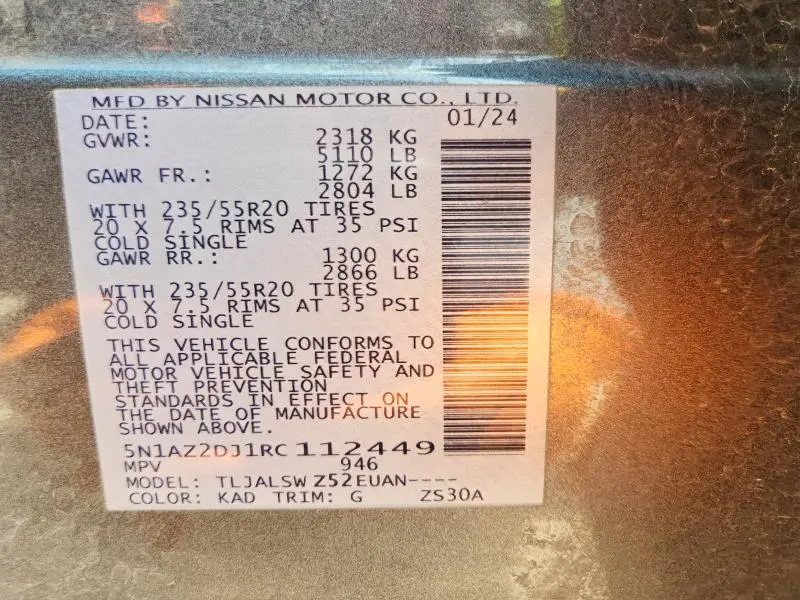 2024 NISSAN MURANO PLATINUM  