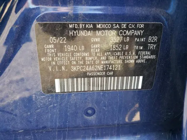 2022 HYUNDAI ACCENT SE  