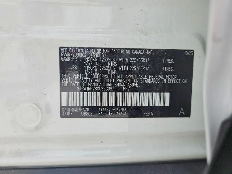 2025 TOYOTA RAV4 XLE  