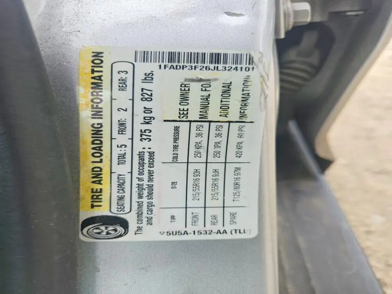 2018 FORD FOCUS SE  