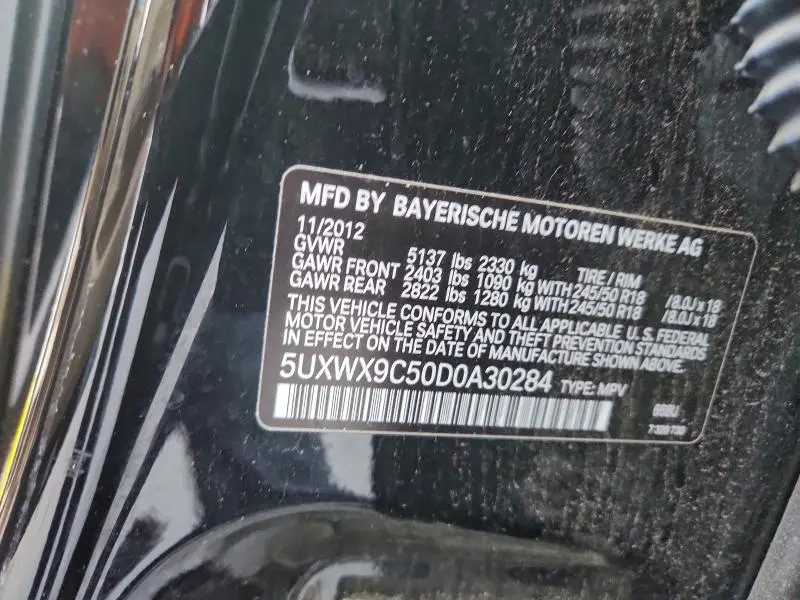 2013 BMW X3 XDRIVE28I  