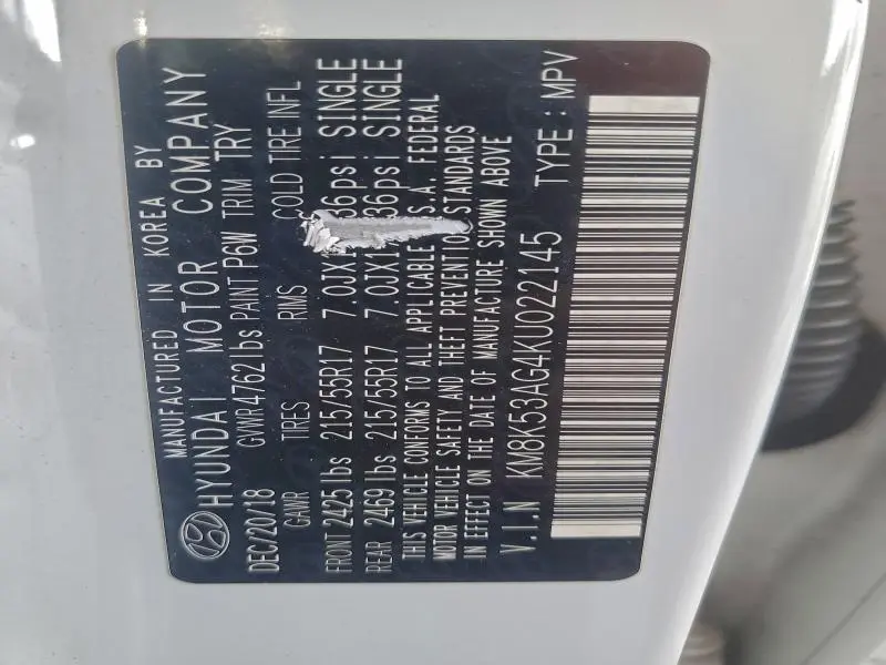 2019 HYUNDAI KONA ULTIMATE  