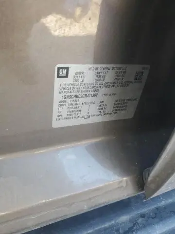 2016 CHEVROLET SUBURBAN C1500 LT  