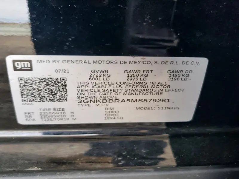 2021 CHEVROLET BLAZER 1LT  