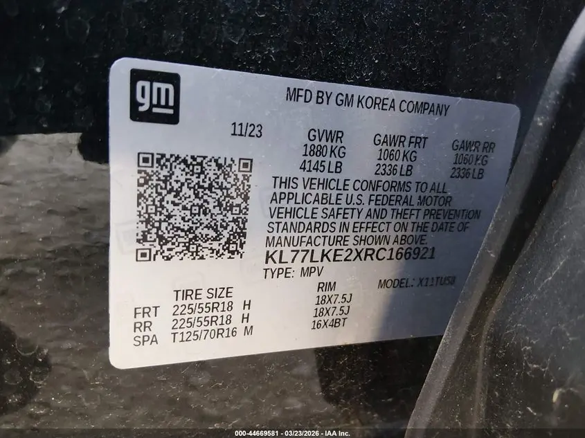 2024 CHEVROLET TRAX FWD ACTIV