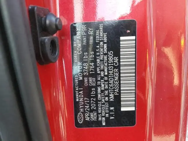 2017 HYUNDAI VELOSTER   