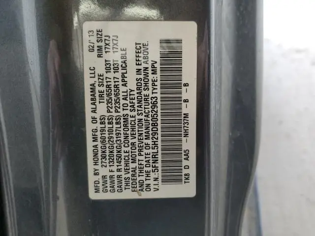 2013 HONDA ODYSSEY LX  