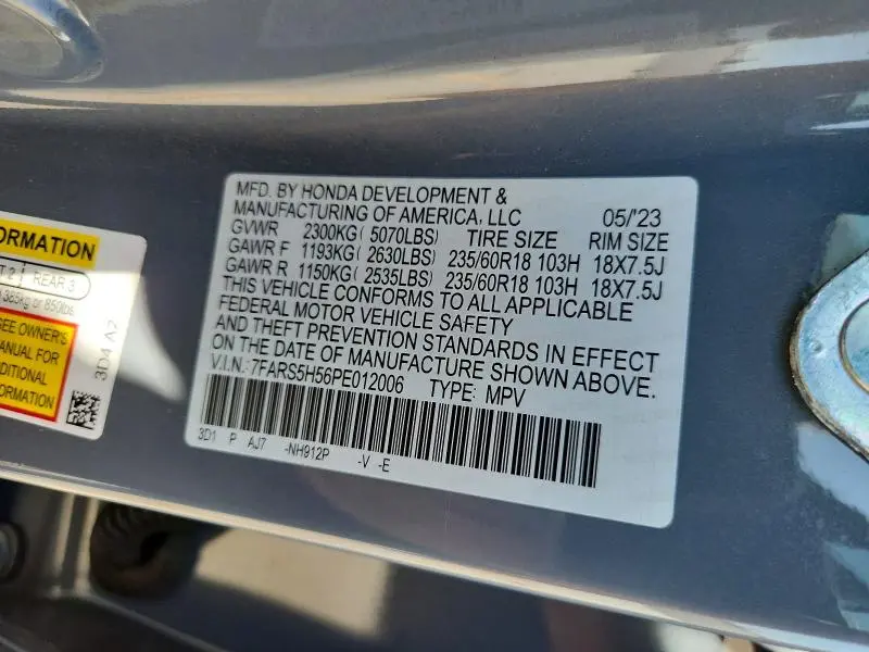 2023 HONDA CR-V SPORT  