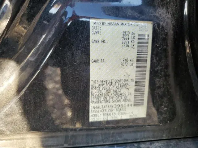 2015 NISSAN ALTIMA 2.5  