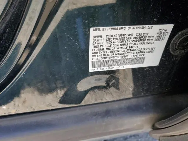 2016 HONDA PILOT TOURING