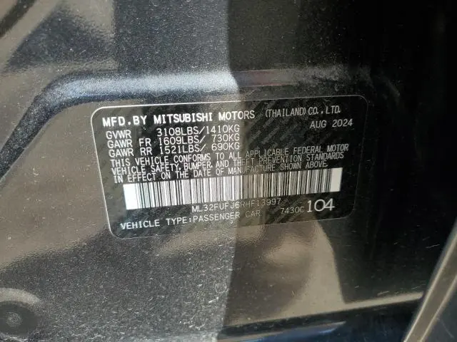 2024 MITSUBISHI MIRAGE G4 ES  