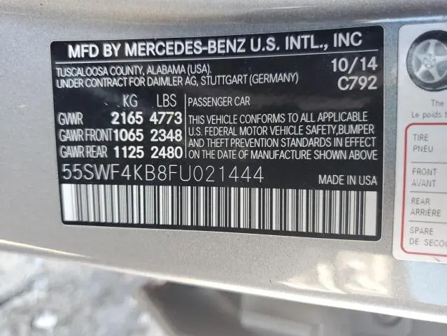 2015 MERCEDES-BENZ C 300 4MATIC  