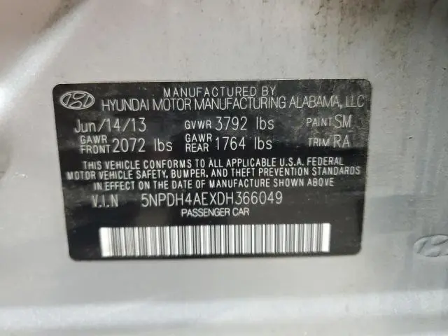 2013 HYUNDAI ELANTRA GLS  