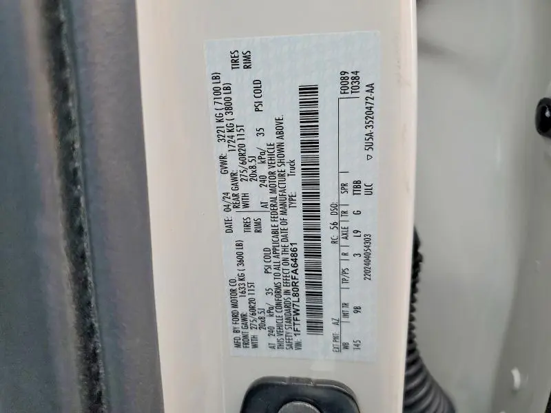 2024 FORD F150 PLATINUM  
