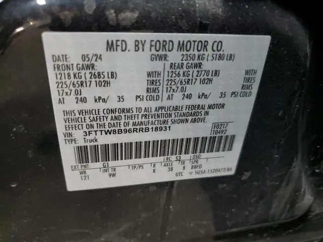 2024 FORD MAVERICK XL