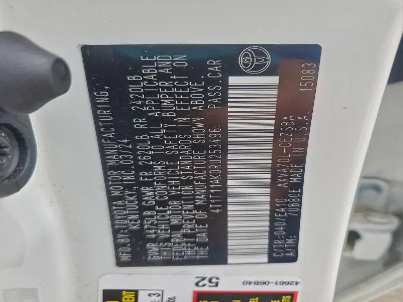 2024 TOYOTA CAMRY SE NIGHT SHADE  