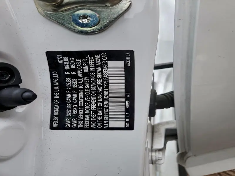 2021 HONDA CIVIC SPORT  