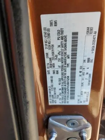 2017 FORD ESCAPE TITANIUM  