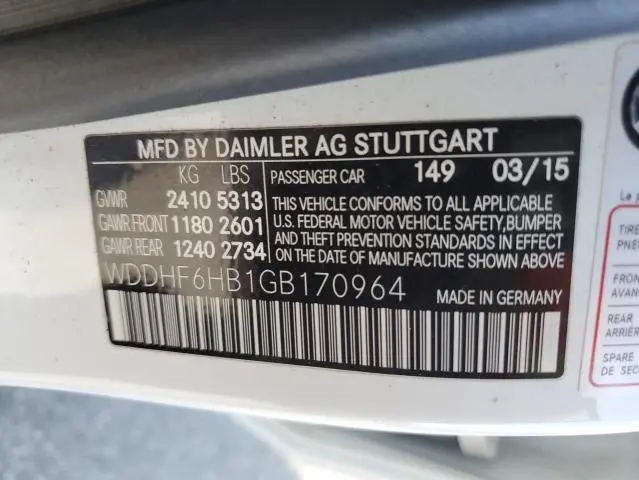 2016 MERCEDES-BENZ E 400 4MATIC  