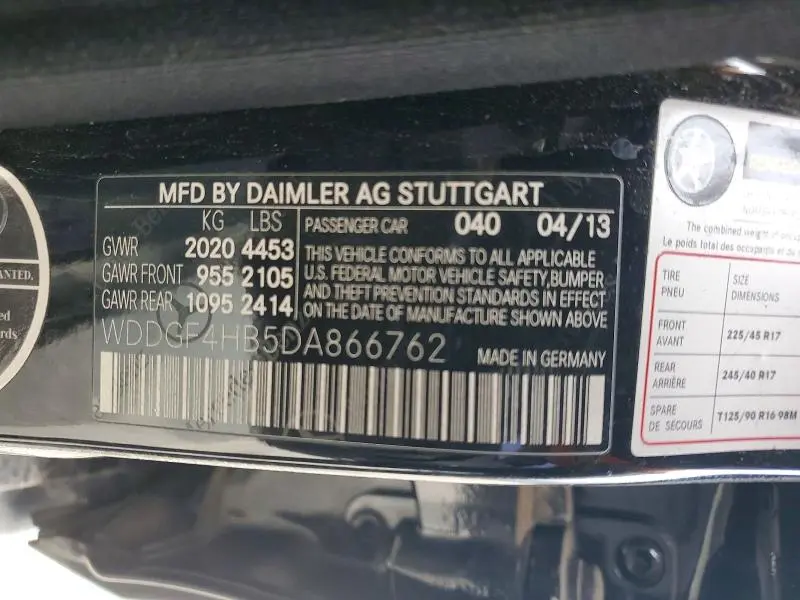 2013 MERCEDES-BENZ C 250  