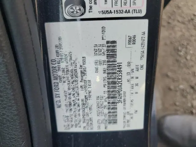 2012 FORD FUSION SEL  