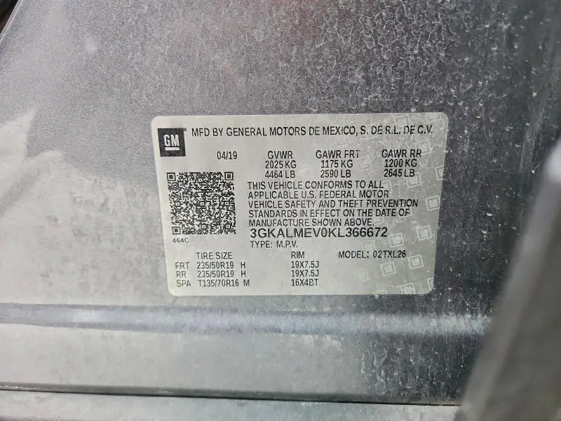 2019 GMC TERRAIN SLE  