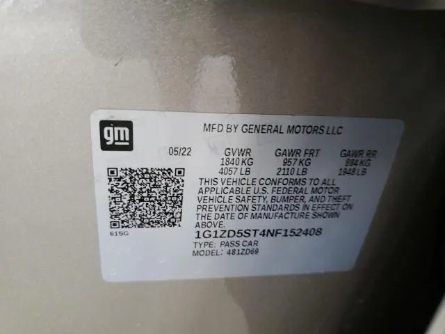 2022 CHEVROLET MALIBU LT  