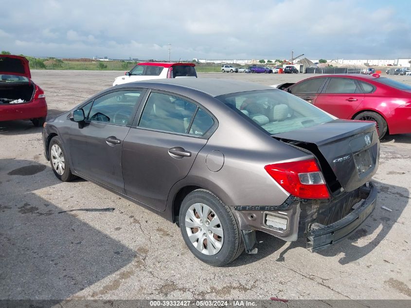 2012 HONDA CIVIC LX