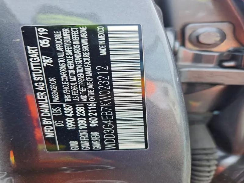 2019 MERCEDES-BENZ A 220  