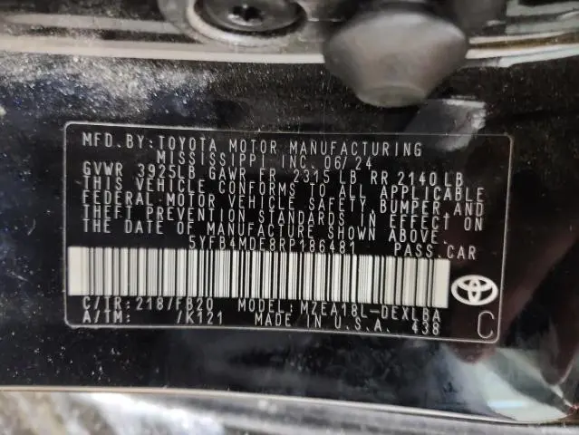 2024 TOYOTA COROLLA LE  