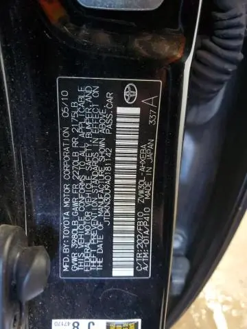 2010 TOYOTA PRIUS   