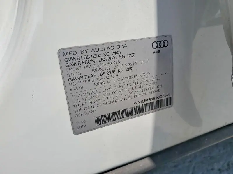 2015 AUDI Q5 PREMIUM  