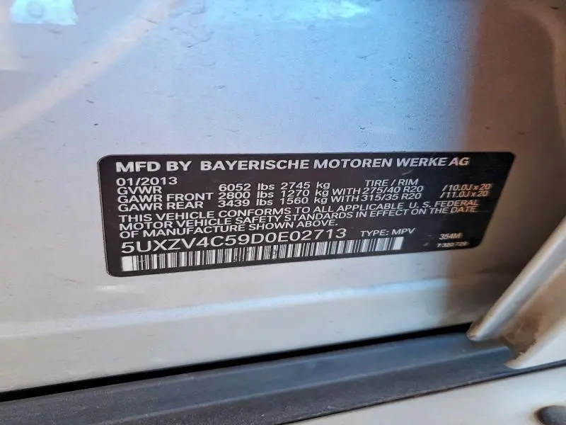 2013 BMW X5 XDRIVE35I  