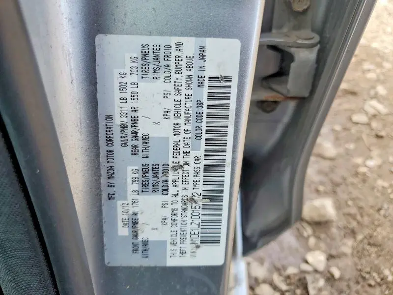 2013 MAZDA MAZDA2   