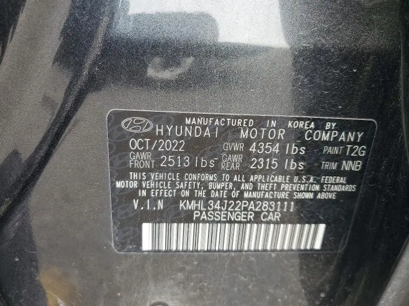 2023 HYUNDAI SONATA LIMITED  