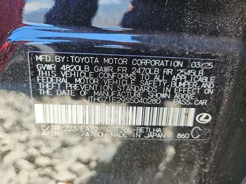 2025 LEXUS IS 350 F SPORT  