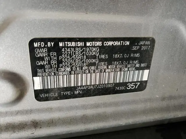 2018 MITSUBISHI OUTLANDER SPORT ES  