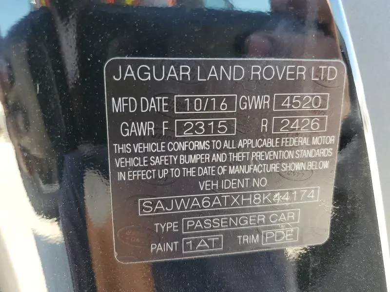 2017 JAGUAR F-TYPE PREMIUM