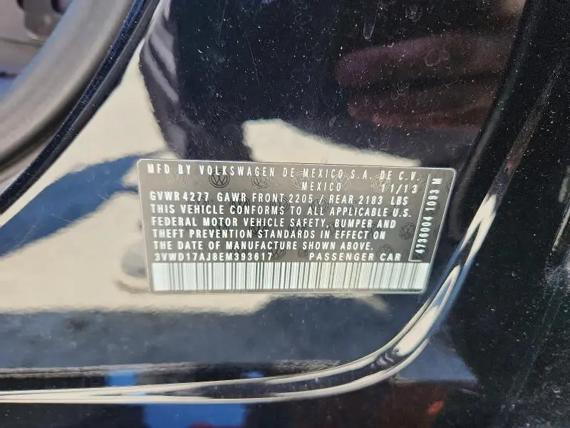 2014 VOLKSWAGEN JETTA   