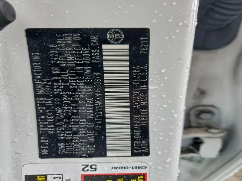 2022 TOYOTA CAMRY SE  