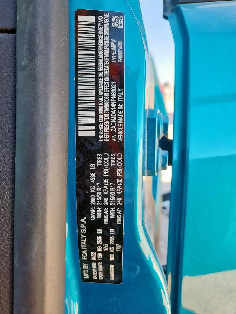 2022 JEEP RENEGADE SPORT  