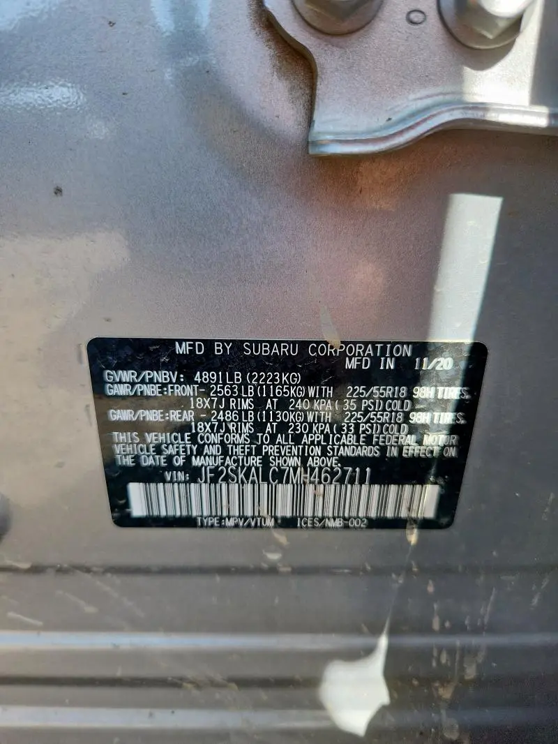 2021 SUBARU FORESTER SPORT  