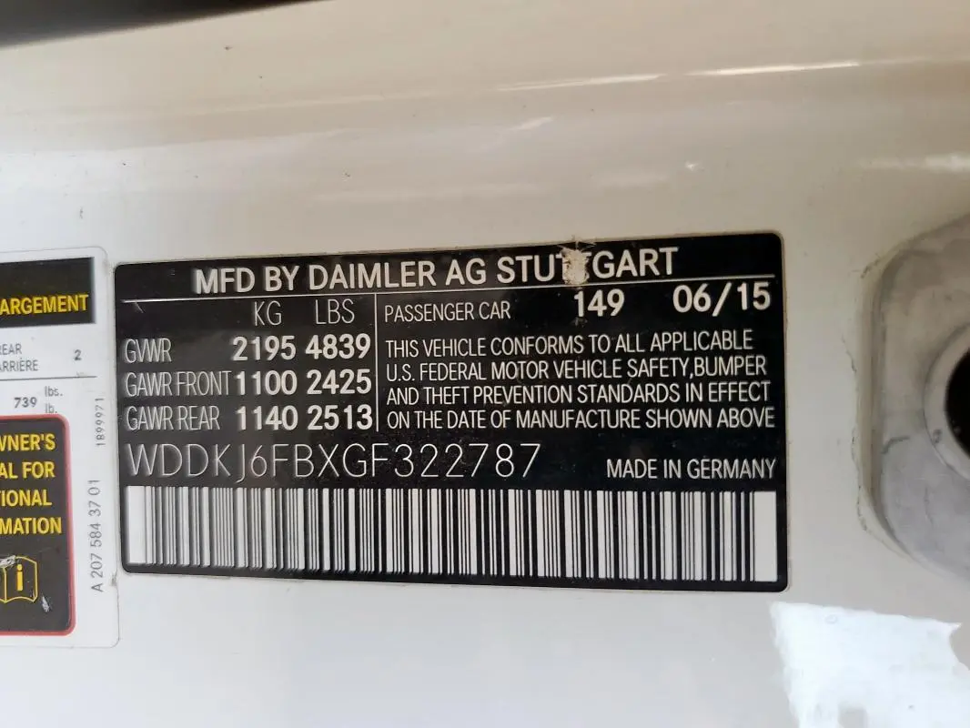 2016 MERCEDES-BENZ E 400  
