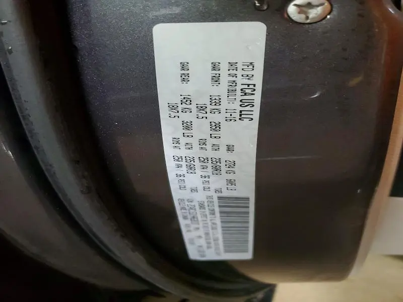 2017 CHRYSLER PACIFICA TOURING L PLUS  