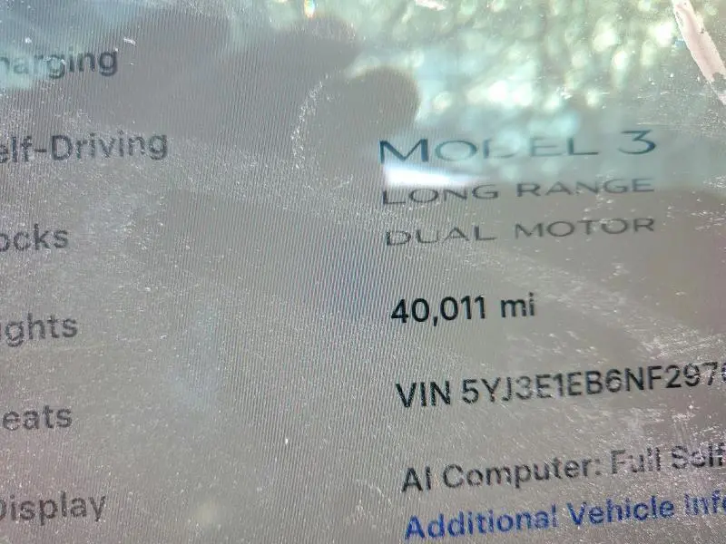 2022 TESLA MODEL 3   