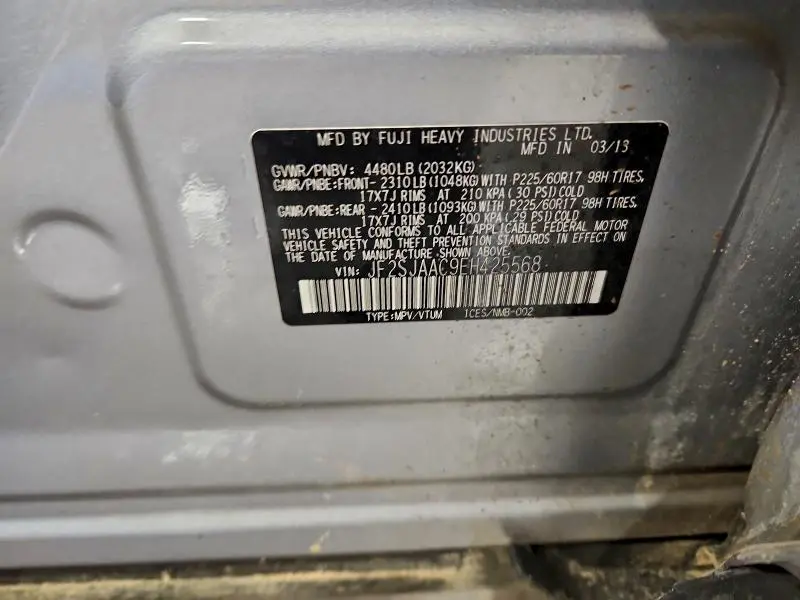 2014 SUBARU FORESTER 2.5I  