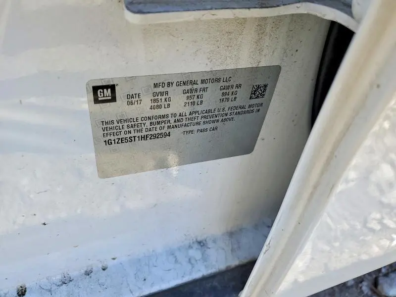 2017 CHEVROLET MALIBU LT  