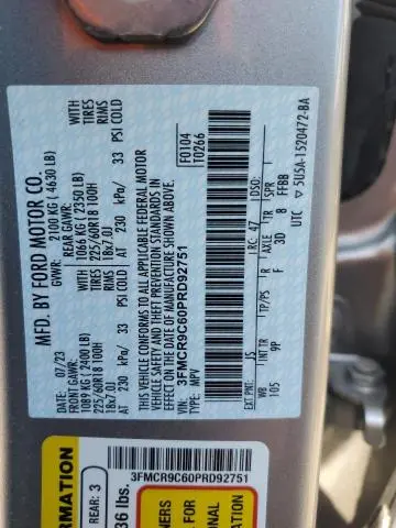 2023 FORD BRONCO SPORT OUTER BANKS  