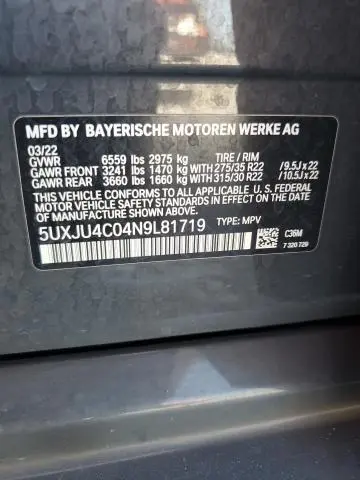 2022 BMW X5 M50I  