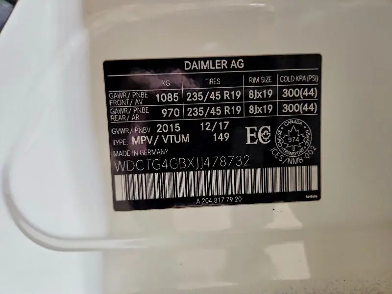 2018 MERCEDES-BENZ GLA 250 4MATIC  